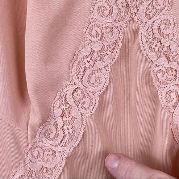 Vintage Women’s Dusty Rose Slip Dress Nightgown Made in Italy Size XS - Small - Picture 8 of 10